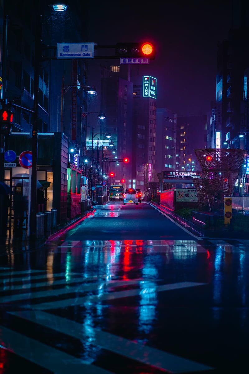 Bộ ảnh hình nền thành phố neon miễn phí