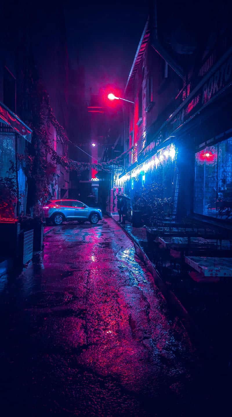 Ngắm bộ hình nền thành phố neon chất lượng cao