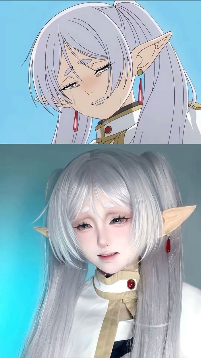 ảnh cosplay frieren siêu xinh