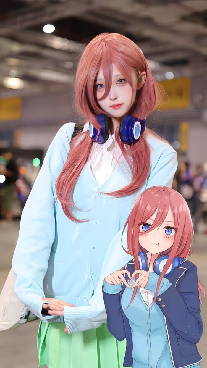 ảnh miku nakano cosplay siêu chất