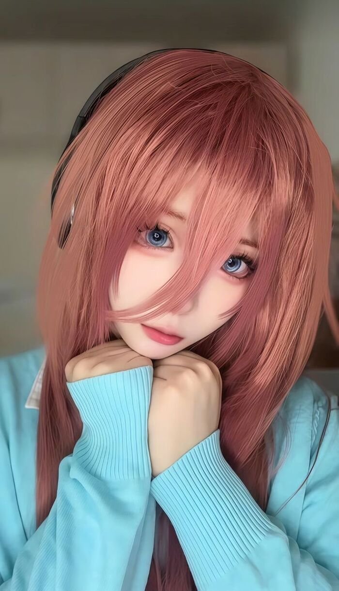 ảnh miku nakano cosplay siêu đáng yêu