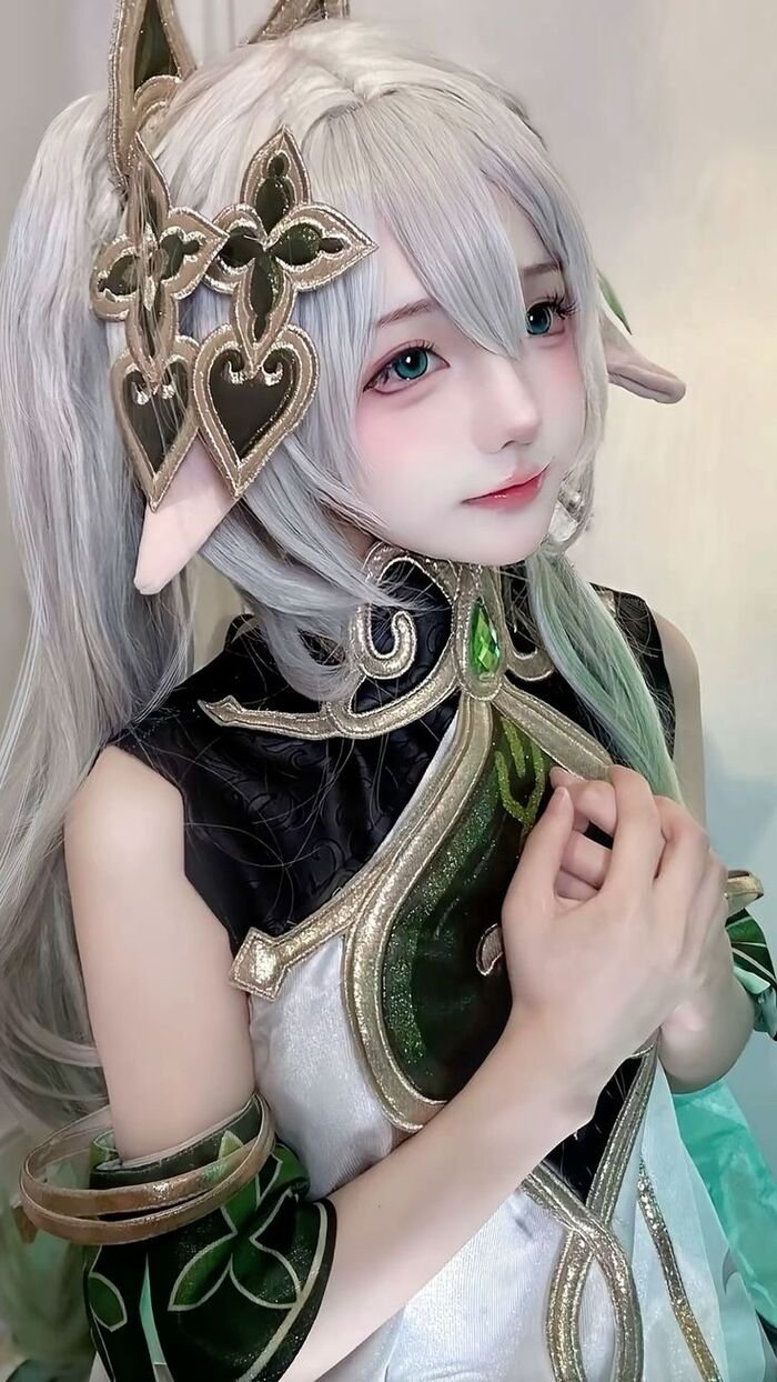 ảnh nahida cosplay cực đáng yêu