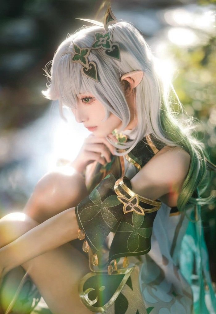 ảnh nahida cosplay siêu đáng yêu