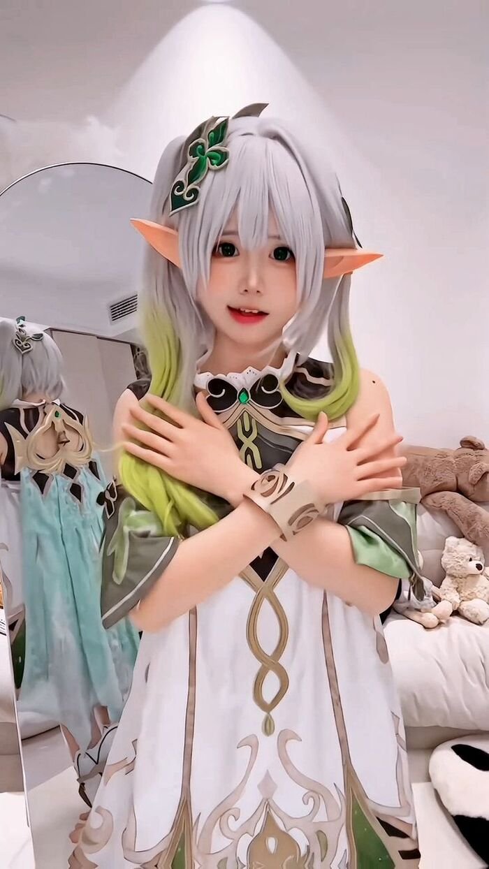 ảnh nahida cosplay trend yêu