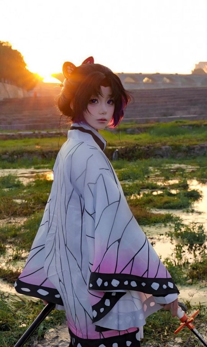 ảnh shinobu cosplay siêu xinh