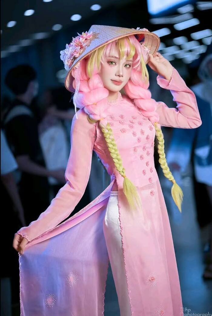 ảnh cosplay luyến trụ siêu áo dài