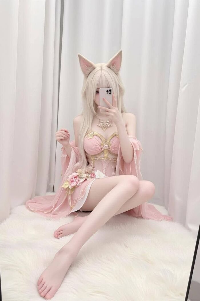 ảnh cosplay mèo dáng ngon