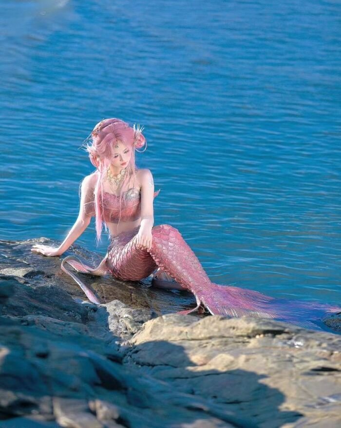 ảnh cosplay nàng tiên cá xinh