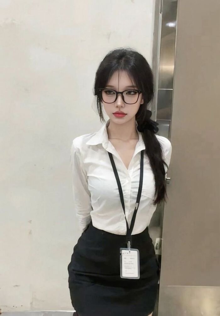 ảnh cosplay thư ký siêu xinh