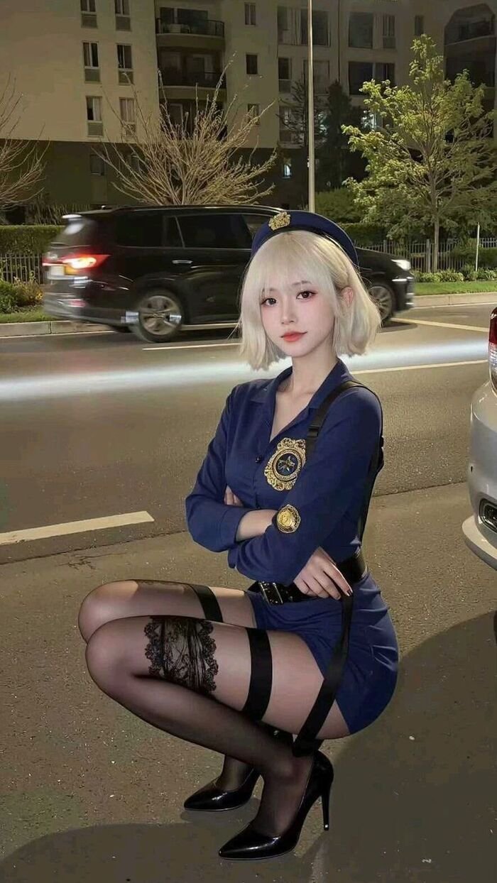 cosplay cảnh sát siêu xinh