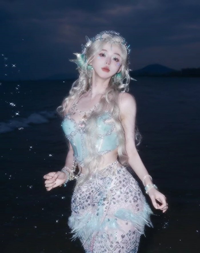 cosplay nàng tiên cá slay cực xinh