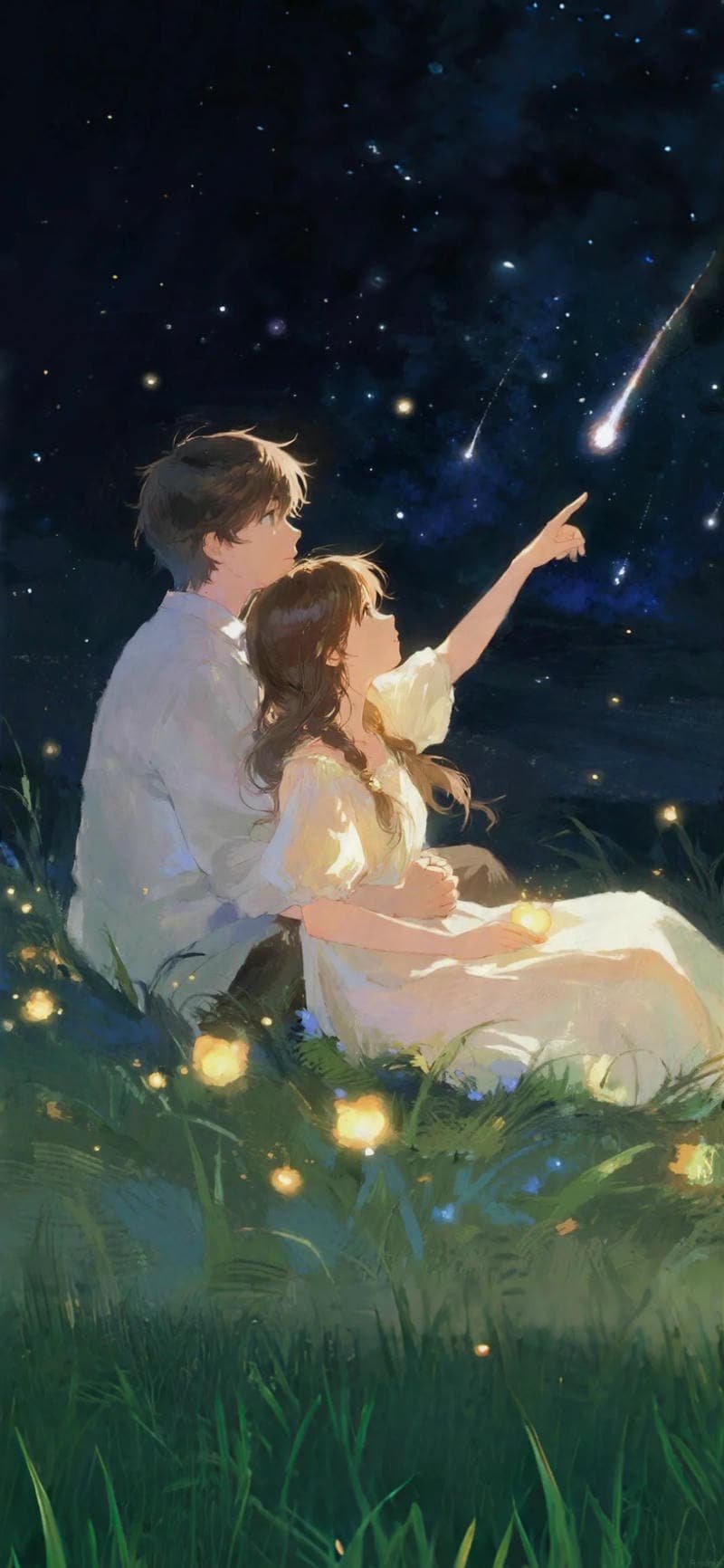 Ảnh hình nền anime nam nữ cuốn hút